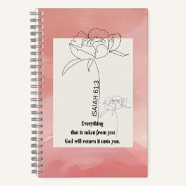 Isaiah 61:3 Spiralblock Notizbuch