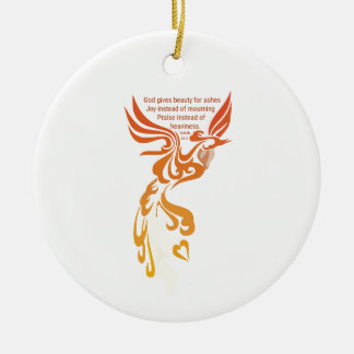 Isaiah 61 Phoenix Oval Keramik Ornament