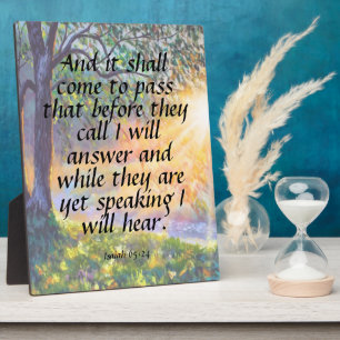 Isaiah 65:24 fotoplatte