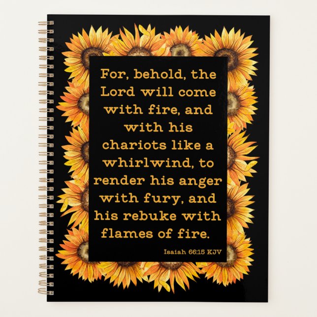 Isaiah 66:15 Bible Verse Kalender Planer (Vorderseite)