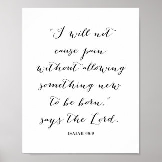 Isaiah 66:9 poster