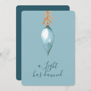 Isaiah 9:2 Elegantes Blue Watercolor Weihnachten