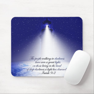 Isaiah 9:2 Weihnachts-Foto Mousepad