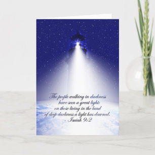 Isaiah 9:2 Weihnachtsgrüßkarte Feiertagskarte
