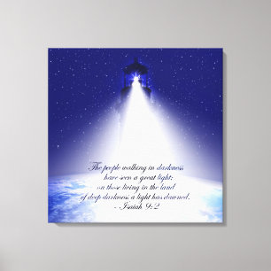 Isaiah 9:2 Weihnachtsstretch Canvas Print Leinwanddruck