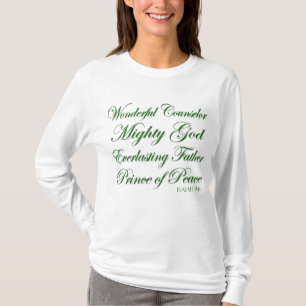 Isaiah 9:6 Christliche Weihnachtsschrift Long T-Shirt