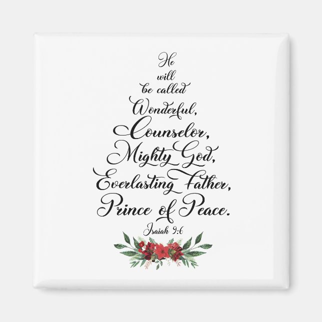 Isaiah 9:6 He will be called wonderful Magnet (Vorne)