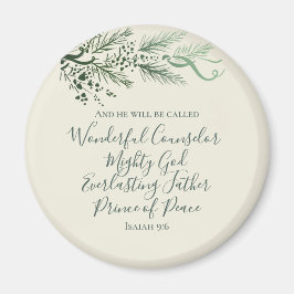 Isaiah 9:6 Prinz des Friedens Elegante Weihnachten Magnet