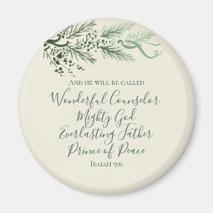 Isaiah 9:6 Prinz des Friedens Elegante Weihnachten Magnet