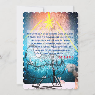 Isaiah 9:6 Uns a Kind ist Geboren Weihnachten