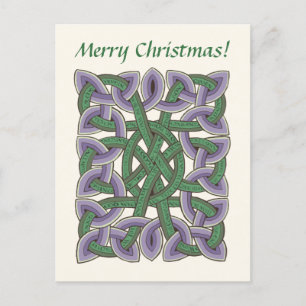 Isaiah Bible Verse in Scottish Celtic Knot Feiertagspostkarte