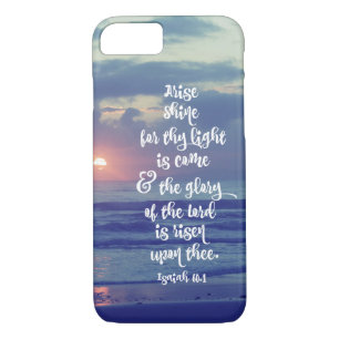 Isaiah Bible Verse mit Sonnenaufgang iPhone 8/7 Hülle