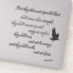 Isaiah Eagles Bible Verse Aufkleber