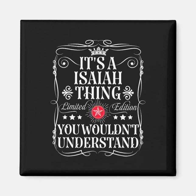 Isaiah nennt es eine islamische Sache, die man nic Magnet (Vorne)