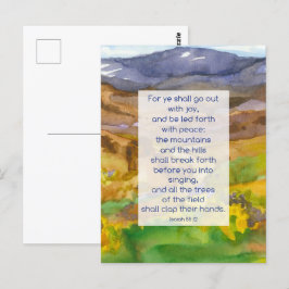 Isaiah Scripture Gebet Karte Landschaft