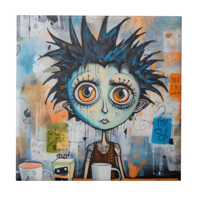 Isak Inkwell Morgenknebel Fliese (Vorderseite)