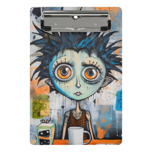 Isak Inkwell Morgenknebel Mini Klemmbrett (Vorderseite)