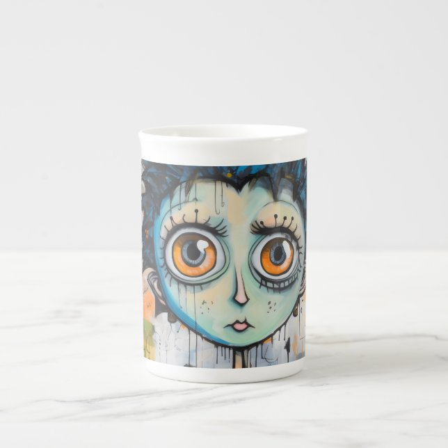 Isak Inkwell Morgenknebel Prozellantasse (Vorderseite)