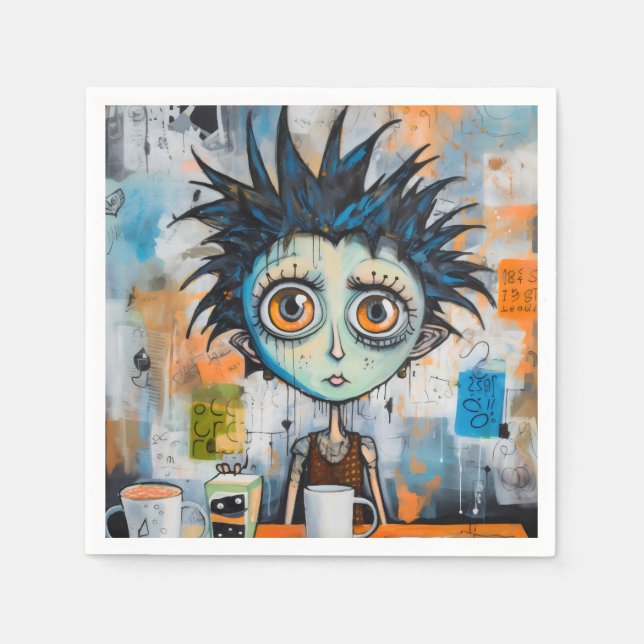 Isak Inkwell Morgenknebel Serviette (Vorderseite)