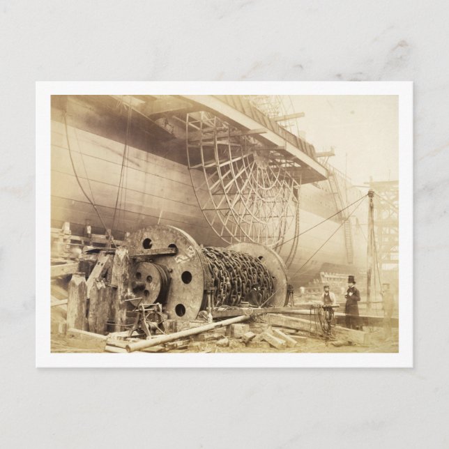 Isambard Kingdom Brunel (1806-59) neben dem Grea Postkarte (Vorderseite)