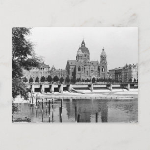 Isar in München, c.1910 Postkarte