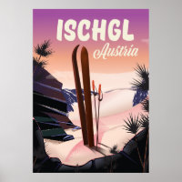 Ischgl Austria Vintages Skiposter.