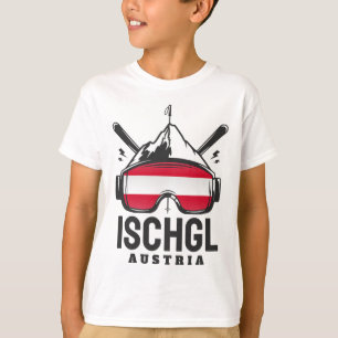 Ischgl Österreich Skigebiet Retro Skifahren T-Shirt