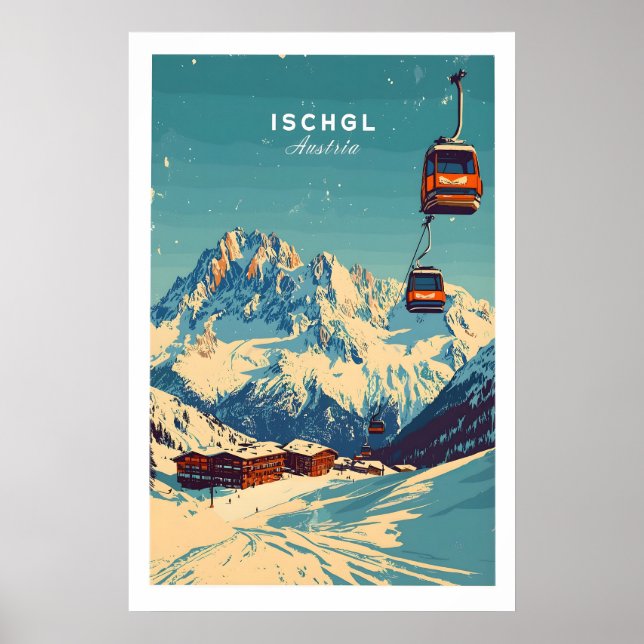 Ischgl Ski Print 1 Poster (Vorne)