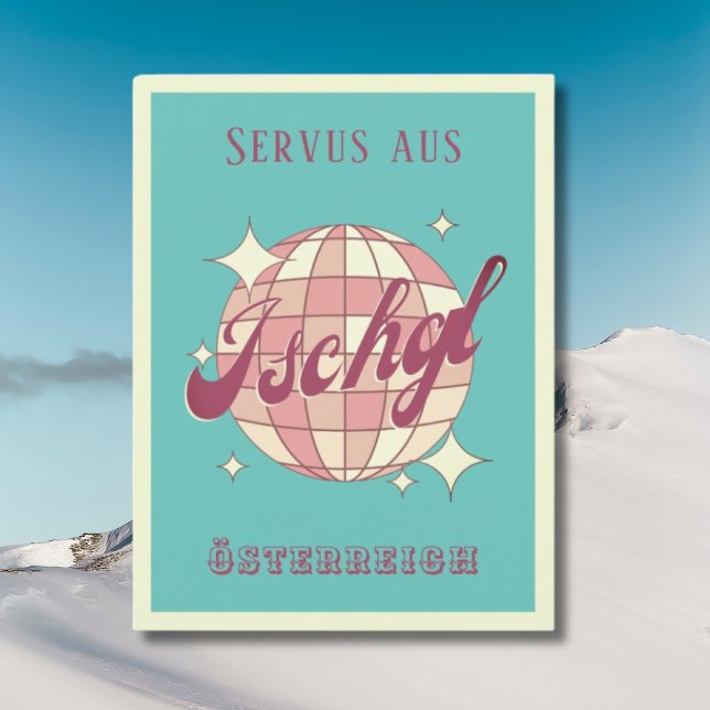 Ischgl Ski Urlaub Vintage Postkarte (Von Creator hochgeladen)