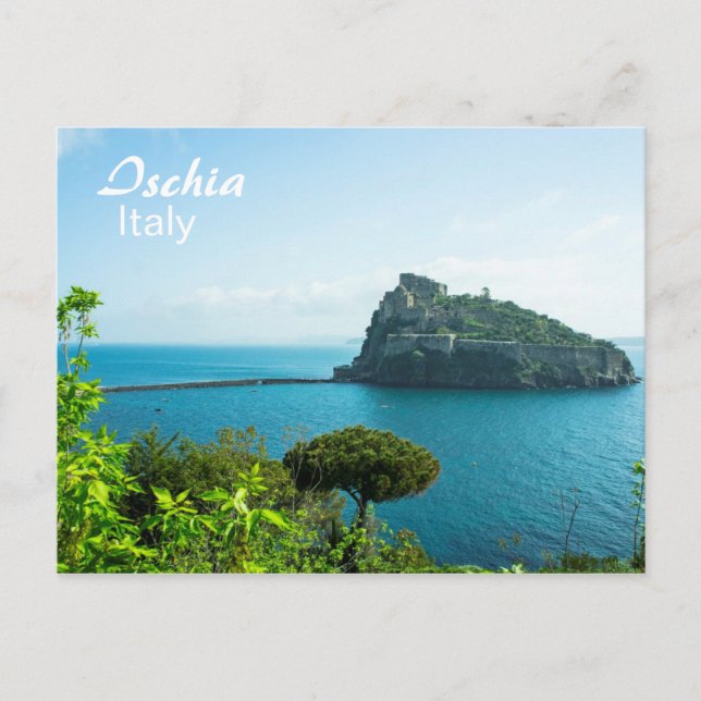 Ischia, Castello Aragonese - Postkarte (Vorderseite)