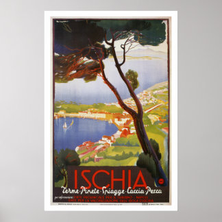 Ischia Insel Italien - Sommerreise und Sommerurlau Poster