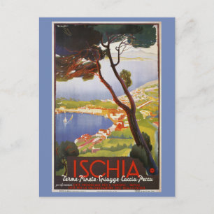 Ischia Insel Italien - Sommerreise und Sommerurlau Postkarte