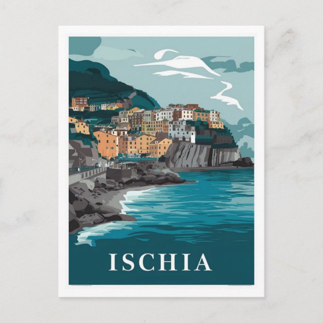 Ischia Italien Postkarte (Vorderseite)