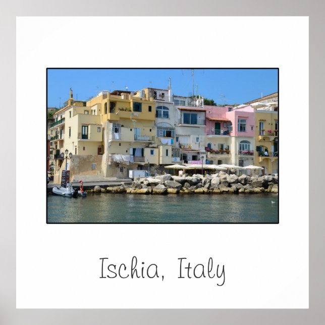 Ischia, Italien-Quadrat-Poster Poster (Vorne)