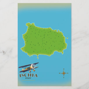 Ischia Italien Reiseplakat Briefpapier