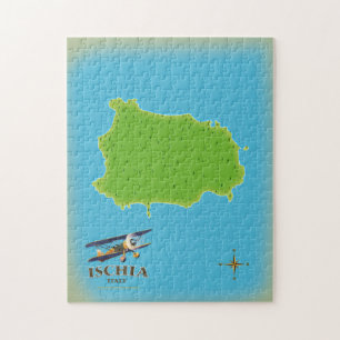 Ischia Italien Reiseplakat Puzzle
