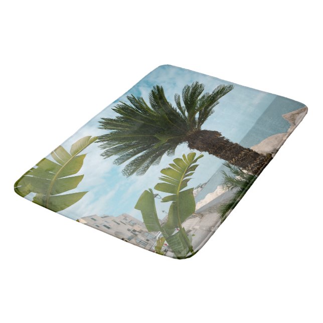 Ischia Ponte Meerespromenade Palm Serenity 1 Badematte (Schrägansicht)