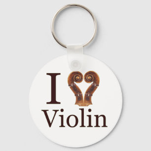 Iscrollheartviolinbild Schlüsselanhänger