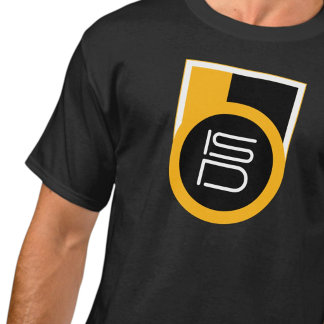 ISD Black Gold Retro Streetwear Urban  T-Shirt