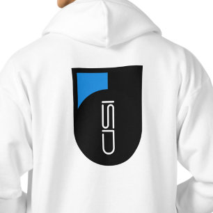 ISD Grafik-Logo Retro Pullover Streetwear Hoodie