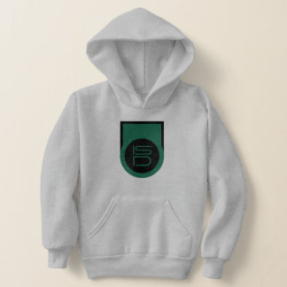 ISD Mannschaft Kinder Schwarz Grün Logo Kapuzenpul Hoodie