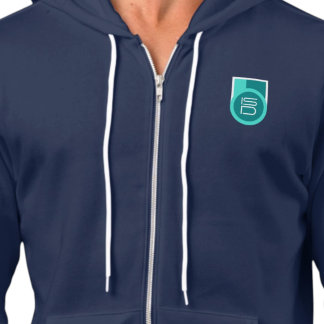 ISD Türkis Urban Streetwear Retro Logo Hoodie