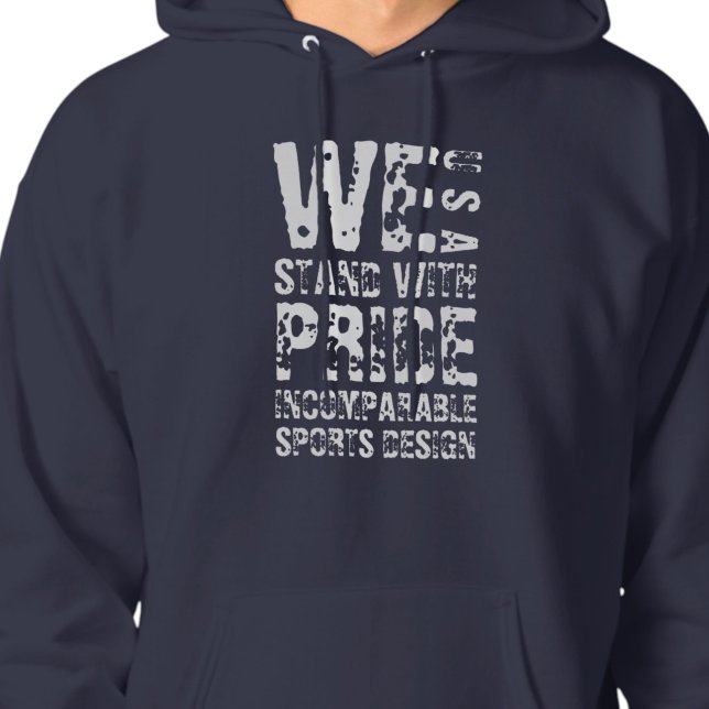 ISD Wir stehen mit Stolz zu USA Pullover Hoodie (Von Creator hochgeladen)