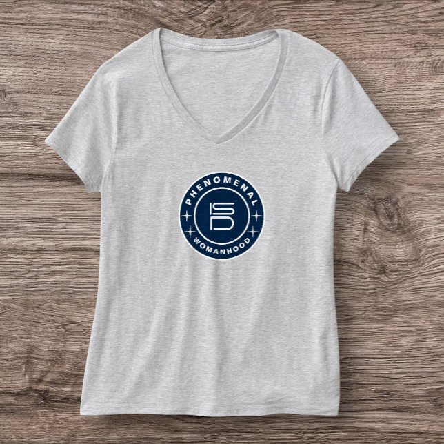 ISD Women's Phenomenal Womanhood V-Neck  T-Shirt (Von Creator hochgeladen)