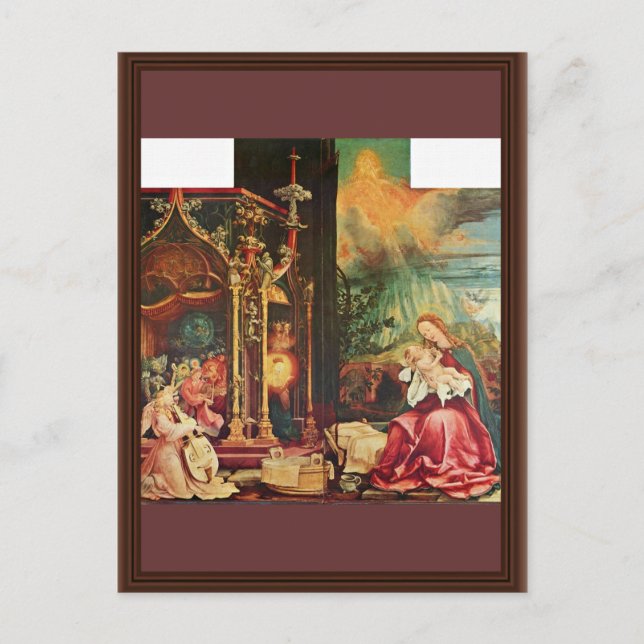Isenheim Altarpiece war früher das Hauptaltarstück Postkarte (Vorderseite)