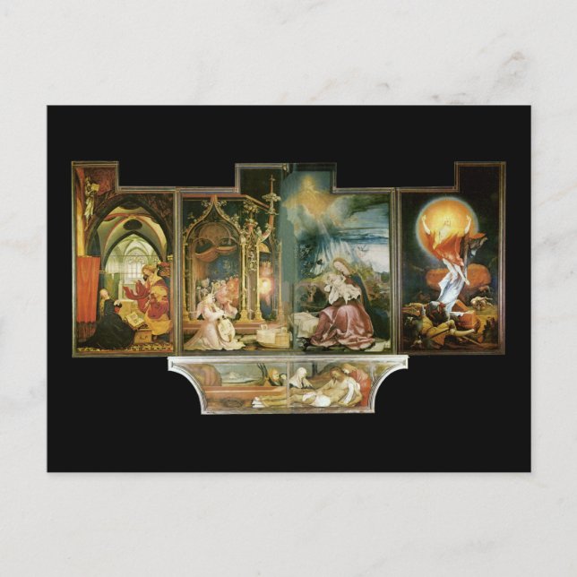 Isenheimer Altar, Mathis Gothart Grünewald Postkarte (Vorderseite)