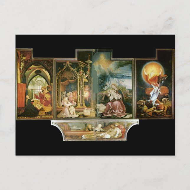 Isenheimer Altar, Mathis Gothart Grünewald Postkarte (Vorderseite)
