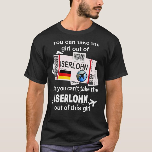 Iserlohn Boarding Pass Iserlohn Girl Iserlohn T-Shirt (Vorderseite)