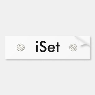 iSet Volleyball-Autoaufkleber Autoaufkleber