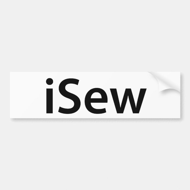 iSew Autoaufkleber (Vorne)